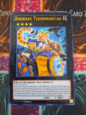 Yu-Gi-Oh! TCG Zoodiac Tigermortar MP17-EN207 Ultra Rare 1st