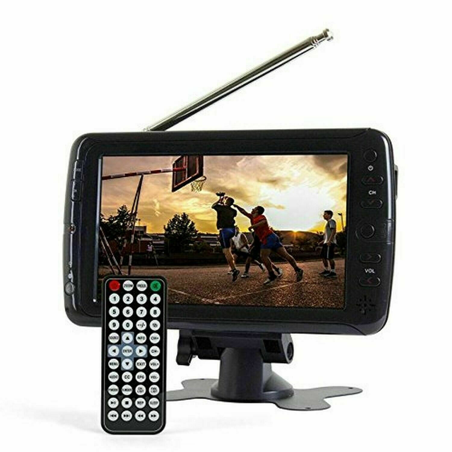 Tyler TTV701 7" Portable Widescreen LCD TV with Detachable Antennas, USB/SD Card