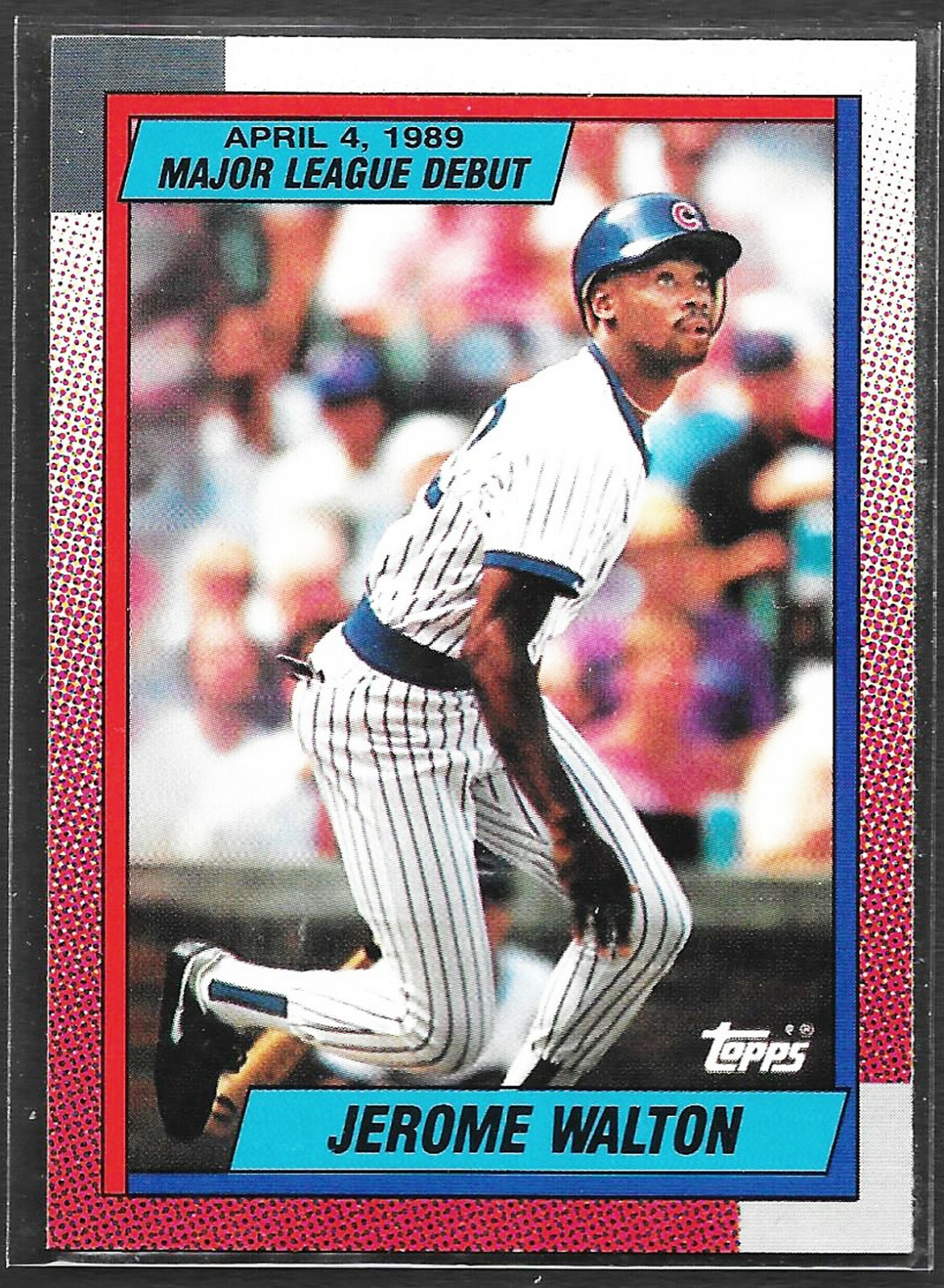 BASEBALL CARD SET BREAK 1990 TOPPS 134 JEROME WALTON ROOKIE OF YEAR