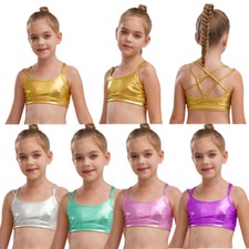 Girls Costume Exercise Dancewear Street Tops Party Bralette Dance Camisole Gym