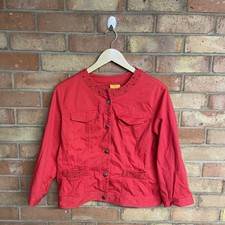Womens Ruby Rd Red Basic Lightweight Jacket Uk10