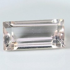 MORGANITE 6 x 3 MM BAGUETTE CUT ALL NATURAL VVS SOFT PINK COLOR