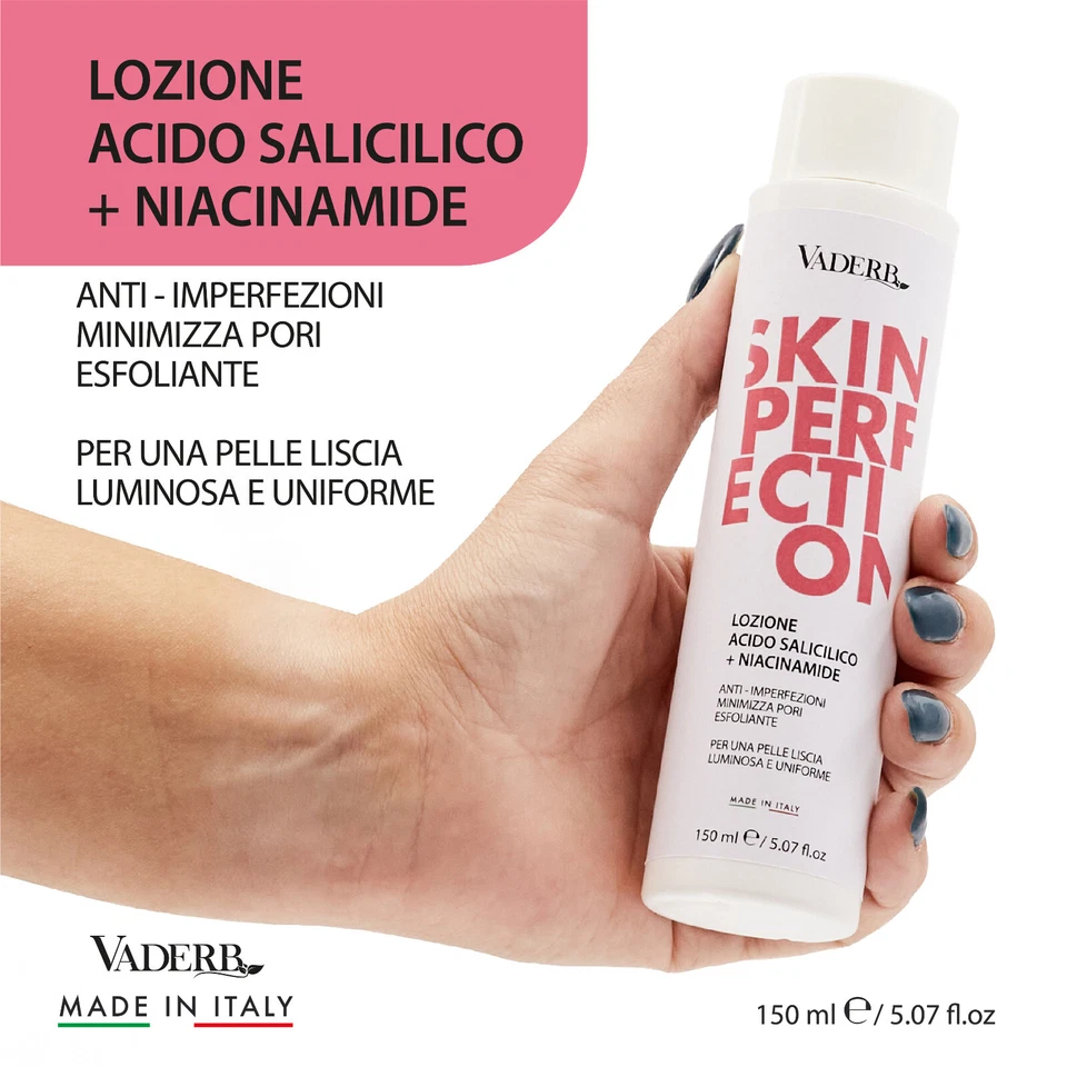 Lozione Brufoli Acne e Imperfezioni 150 ml Esfoliante Viso con Acido Salicilico - Immagine 2 di 4