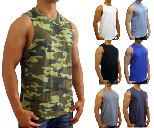 NEW MENS  MUSCLE TANK SLEEVELESS TOP BODYBUIDING GYM SPORT FASHION SHIRT #09
