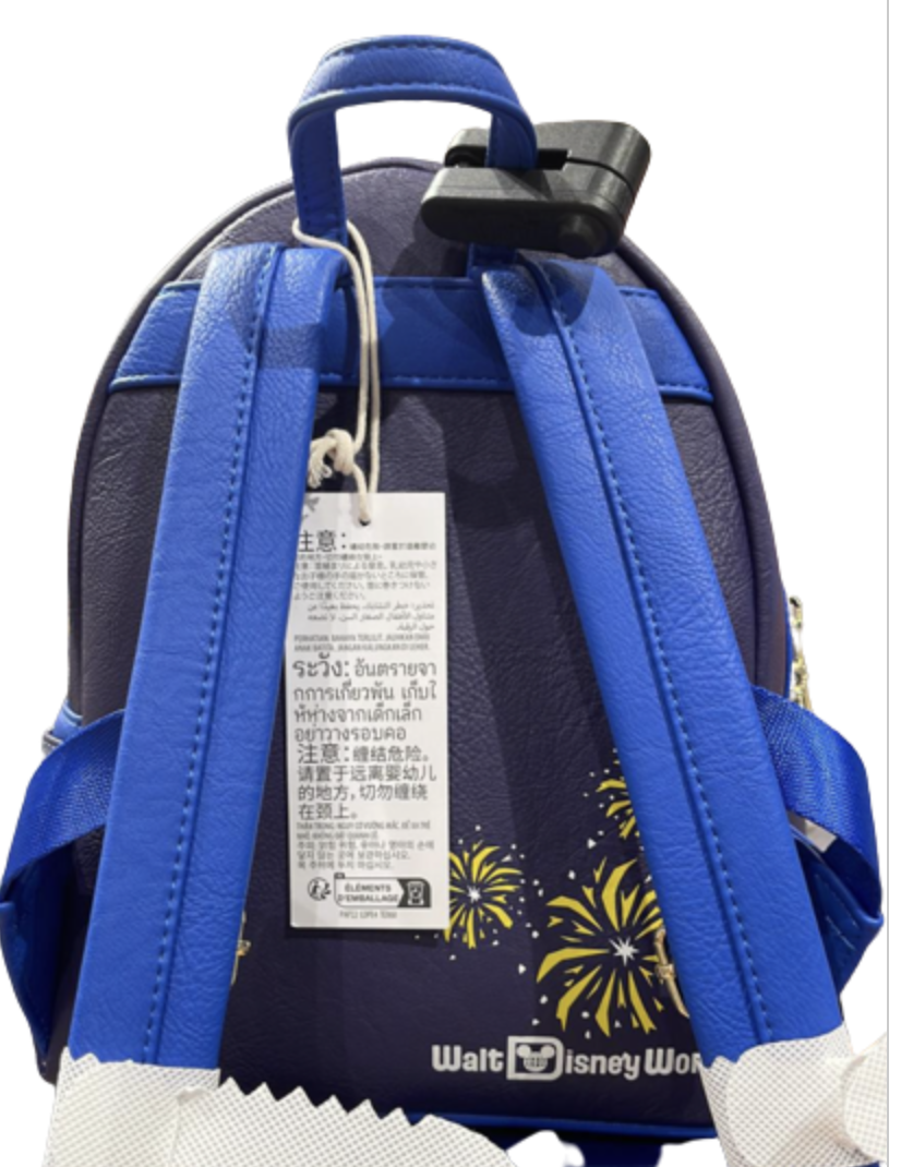NWT Disney Parks Disneyland Fireworks & Castle Loungefly Mini Backpack Mickey EXCLUSIVE DROP: Loungefly Disney Parks Walt Disney & Mickey  main image 3