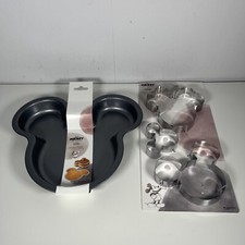 ASDA George Home Baking Mickey Mouse Cake Sandwich Tin and Cookie Cutters