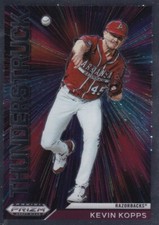 2021 PRIZM DRAFT PICKS THUNDERSTRUCK - KEVIN KOPPS #T-KK RAZORBACKS