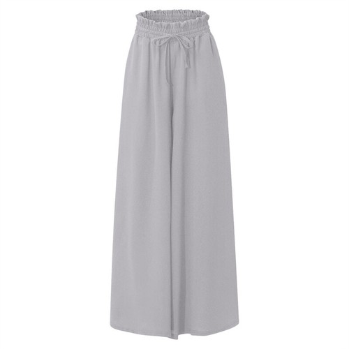 Summer Ladies Casual Pants Palazzo Dress Pants Trousers Dressy Wide Leg Pants - Picture 14 of 15