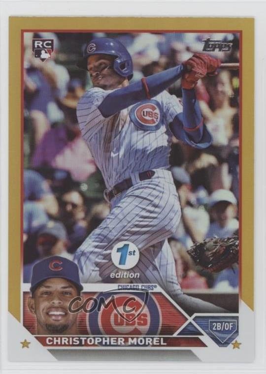 2023 Topps Series 1 1st Edition Gold Foil Christopher Morel #308 Rookie RC
