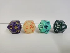 Magic The Gathering Oversized 20 Sided Spindown Dice  (Lot Of 4) Free Shipping