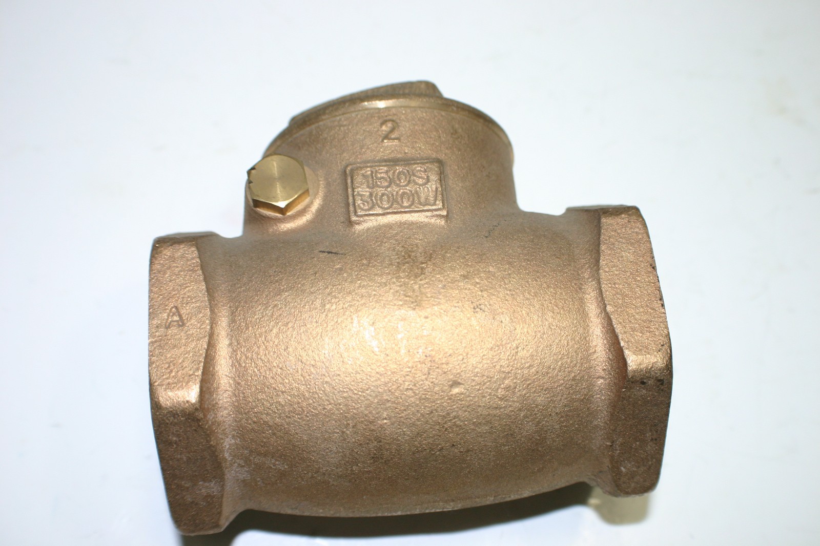 2" brass check valve