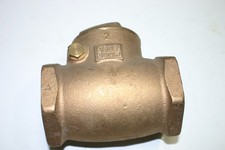 2" brass check valve