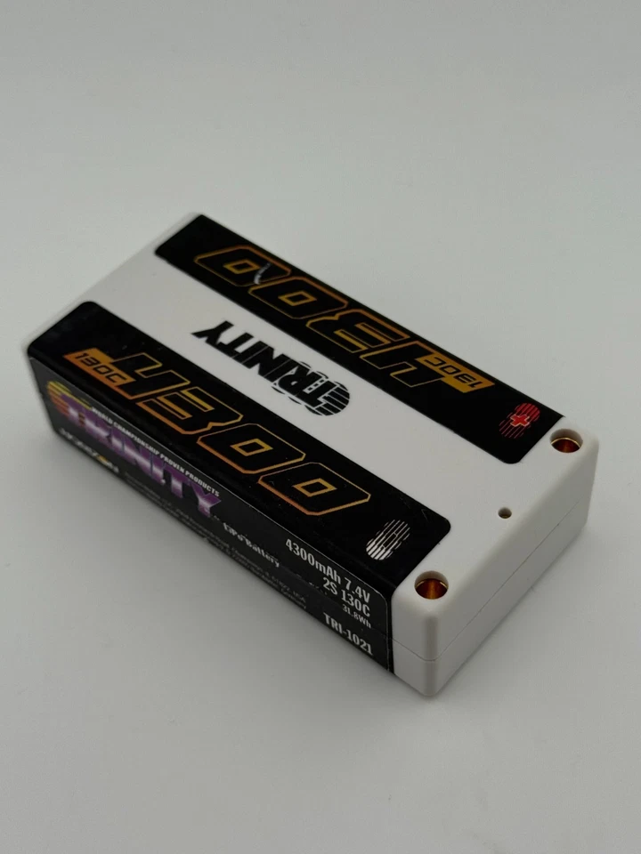 Trinity White Carbon 2S 7.4v 4300mAh 130c Shorty LiPo TEP2322 TRI-1021 - Image 3 of 3
