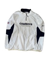 Vintage 90s Dallas Cowboys Jacket XL Reebok Windbreaker NFL Rbk Auth Sideline