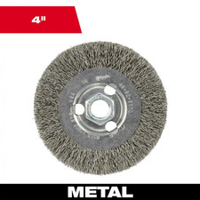 4 In. Crimped Wire Wheel Brush