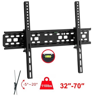 Flat TV Wall Mount Bracket 20° Tilt Swivel For 32''37''42''47''50''55''60''65''70'' inch