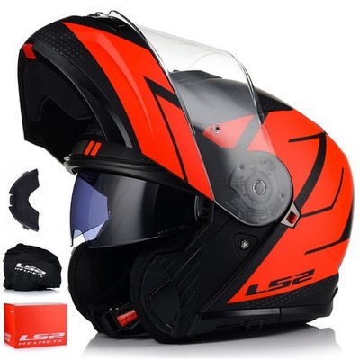 Klapphelm | LS2 FF908 STROBE II | Helm Flip Up Rollerhelm Motorradhelm ECER 2206