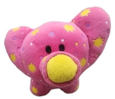 2008 TOTS Lets Make Some Noise Pink Elephant with Starbursts Plush Stuffy [87]