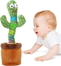 Talking Cactus Mimicking Toy,Cactus Baby Toy That Repeat What You Say Singing...