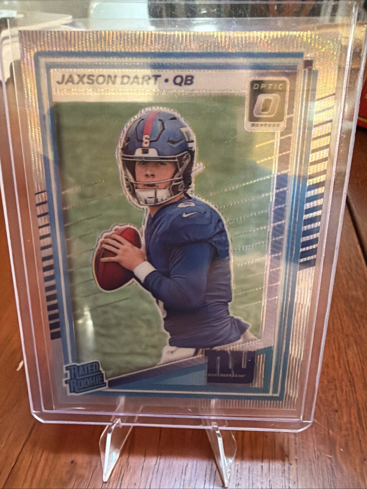 2025 Panini Donruss Optic - Rated Rookie Jaxson Dart #273 Wave Prizm /300 (RC)