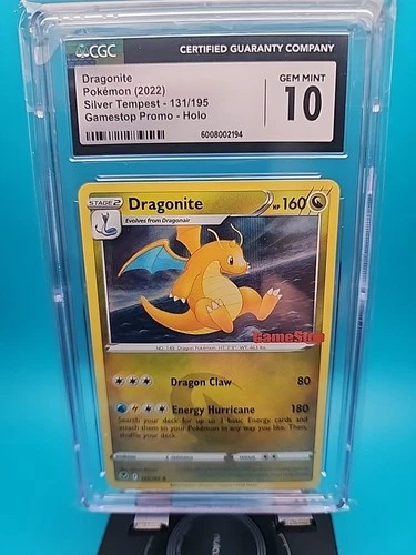 CGC 10 GEM MINT Dragonite Silver Tempest 131/195 GameStop Promo Pokemon Card