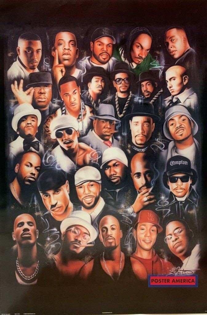 Rap Legends Collage JMartin Rare 2006 Poster 24 x 36 | eBay