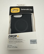 OtterBox Defender Pro Series Case for Apple iPhone 16 Pro Max Black with MagSafe