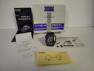 Vintage Casio WQV-1 Wrist Camera Watch Works Fresh Battery Rare Clean