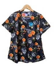 Disney Pixar Tooniforms Coco Remember Me Womens Scrub Top Medium NEW NWT Scrubs