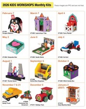 Home Depot Kids Workshop Kits NEW with Pin or without pin  - YOU PICK