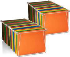 Hanging File Frames, Letter Size, Rails Fits 24 to 27, Files Cabinet, Steel, 2 S