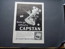 VINTAGE AD: "NEVER GO WITHOUT A CAPSTAN" - LET CAPSTAN TAKE THE STRAIN