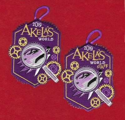 Akela's World 2019 Camper and Staff Patch, Crystal Lake, Samoset Council, WI