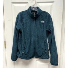 North Face Thick Fleece Teal Blue AMVD Jacket Winter Sports Layer Women’s Size M