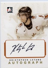 2006-07 In The Game O Canada Kristopher Letang Auto Rookie RC A-KL