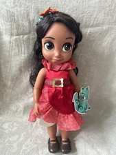 RARE Disney Animators Elena of Avalor 15" Toddler Doll and Pet Plush Jaquin