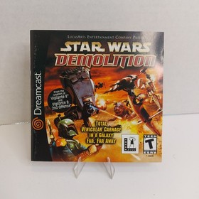 Star Wars Demolition Sega Dreamcast CASE & MANUAL ONLY No Disc Authentic