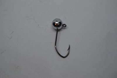 1/16 #8 BALL JIG HEAD NO COLLAR MUSTAD BLACK SICKLE HOOKS 100 CNT JIG TYING