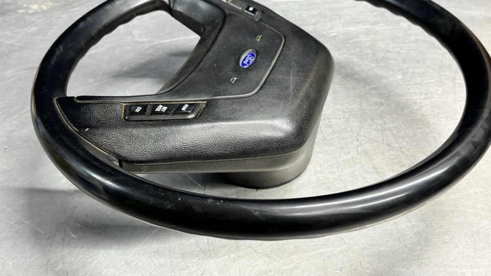 87-91 Ford Bronco F-150 F-250 Econoline XLT Steering Wheel W/Cruise Control — 第 4/4 张图片
