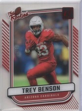 2024 Panini Donruss Clearly The Rookies #18 Trey Benson Red /99 RC Cardinals