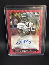 Marketplace image: 2023 Topps Composite Red /5 - Topps Chrome Autograph Michael Vick Ebay 1/1 Book