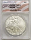 2010 Silver Eagle ANACS MS70