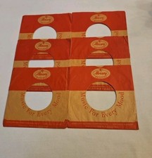 45 RPM 7" RECORD SLEEVES CO. SLEEVE 6 PACK SEE PHOTOS Mercury Records SLV327 