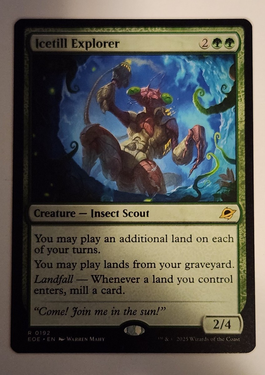 Icetill Explorer MTG EOE 0192 Rare NM Landfall Self Mill Green