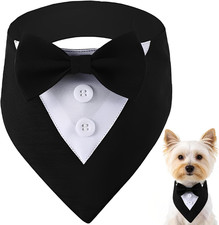 Papillon Cane, Sciarpa Triangolare per Animali Domestici, Bandana Regolabile, pe