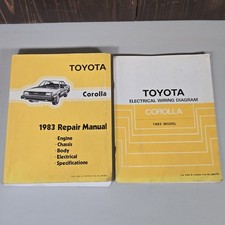1983 Toyota Corolla Repair Service Manual OEM & OEM Electrical Wiring Diagram