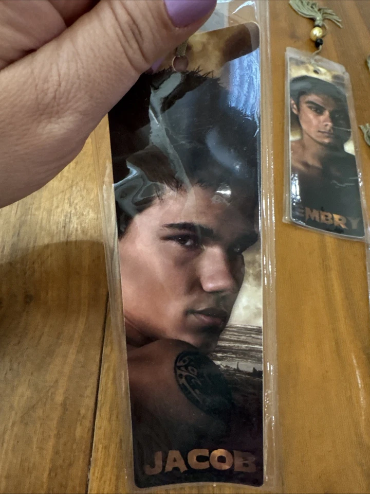 Set Of 5 HTF NECA The Twilight Saga New Moon Wolf Pack Bookmarks Sam Paul Ember Foto 2 de 4