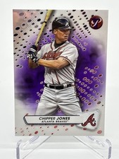 2023 Topps Pristine Chipper Jones #148 Purple Refractor 74/99 Atlanta Braves