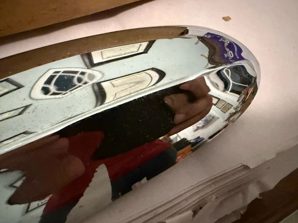 NOS 1956 Ford Fairlane Car LH Drivers Fender Parking Light Housing Extension - Image 3 of 4