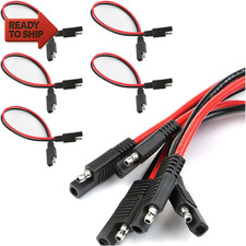 5PCS 2 Pin Quick Disconnect Polarized Wire Harness, 14 Gauge SAE Connector Bull